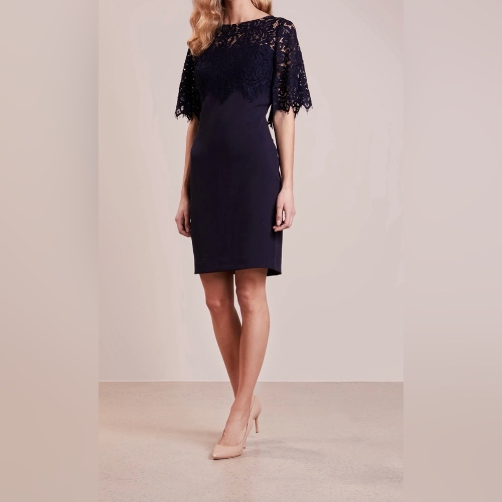Ralph Lauren Navy Lace Dress